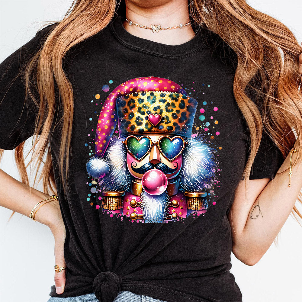 Retro Nutcracker Christmas Blowing Bubble Vintage Merry Christmas Png Xmas Holiday Png Christmas Sublimation Design Funny Nutcracker PNG S83 SACH26