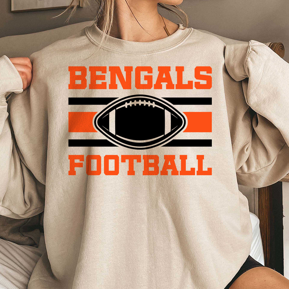 Cincinnati Football, Vintage Bengals Football Sweatshirt, Cincinnati Football, Bengals Fan Gift, Bengals Game Day Shirt BBB