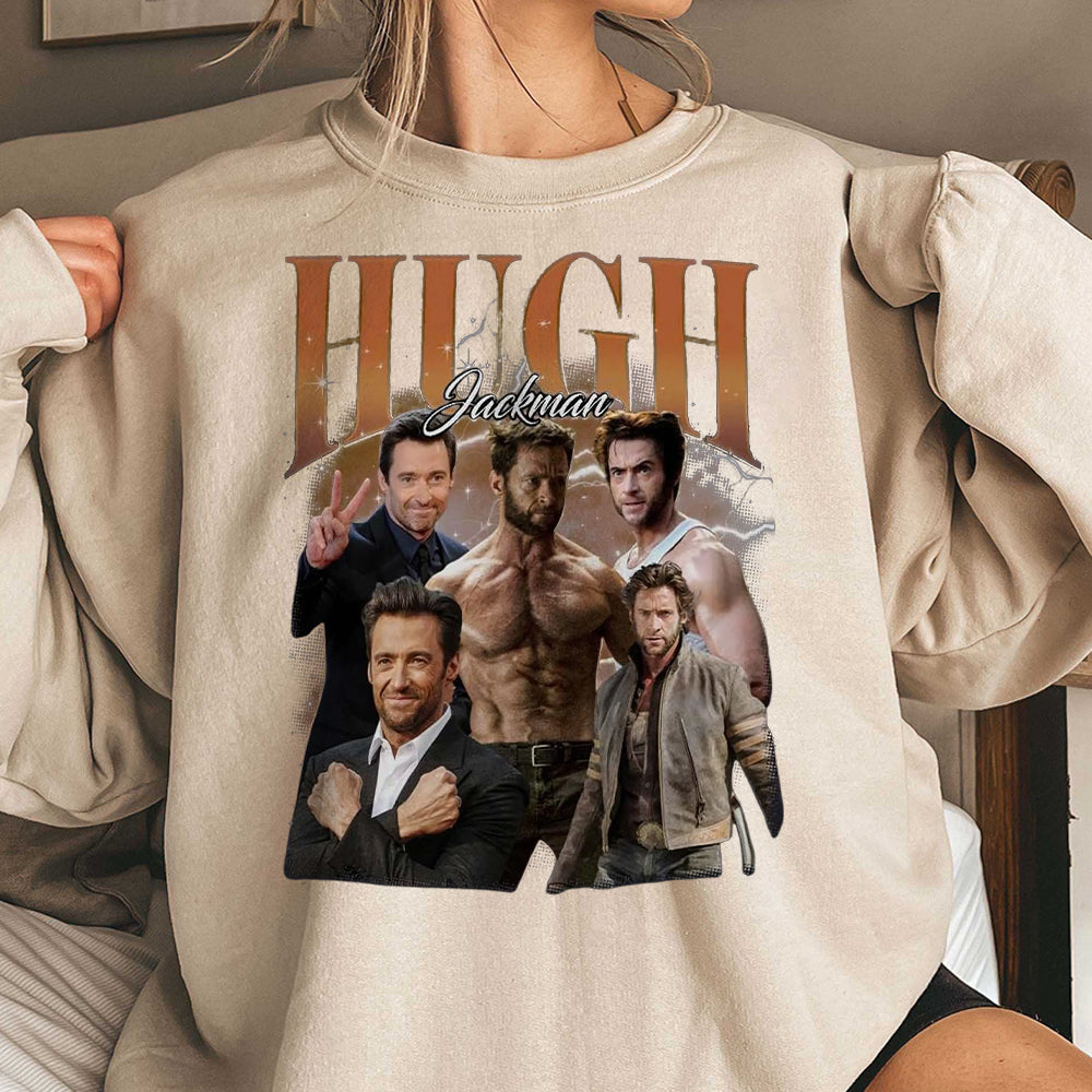 Retro Hugh Jackman Graphic Shirt, Hugh Jackman Deadpool 3 Shirt, Wolverine Tee, Superheroes Shirt, Deadpool Fan, Deadpool 2024 HHH