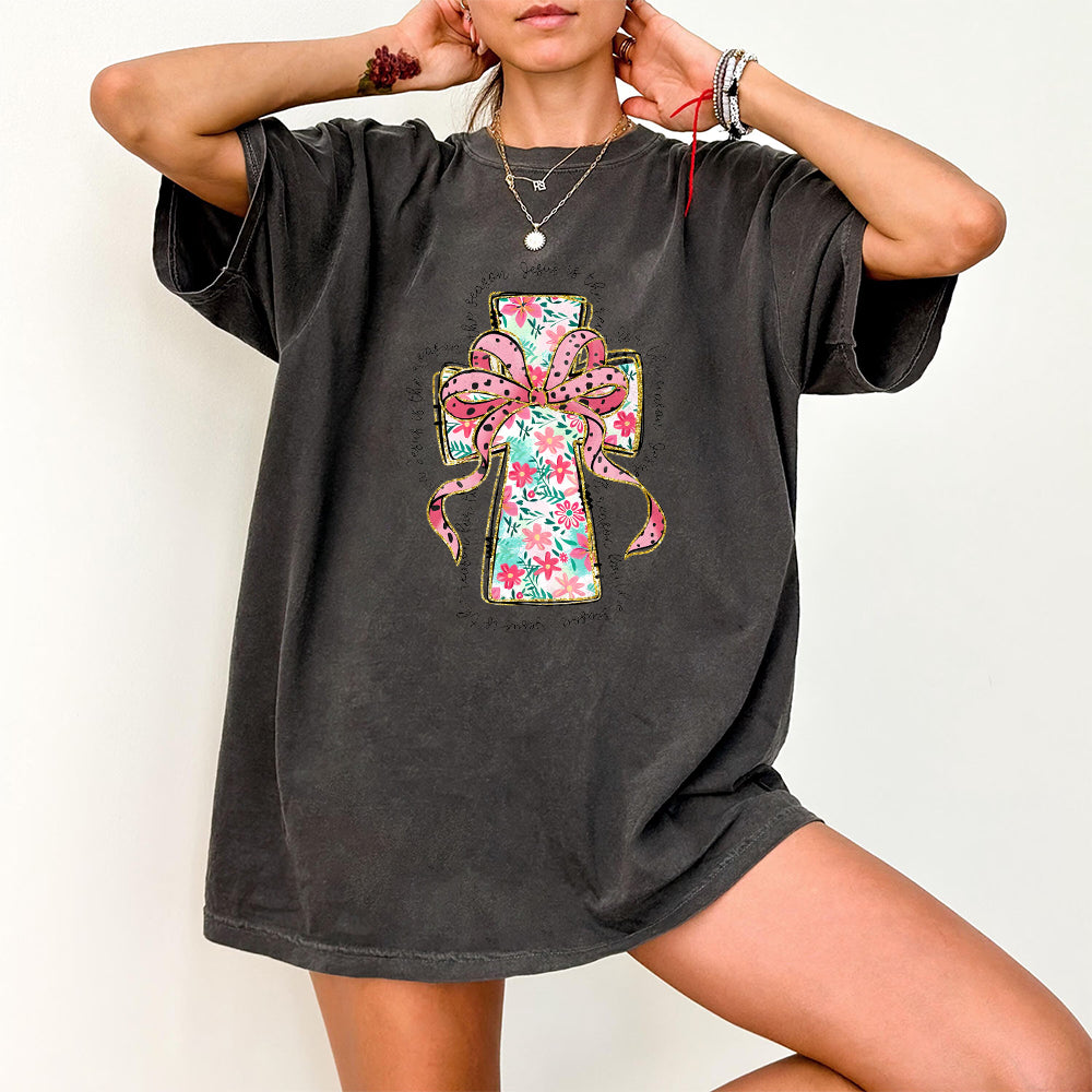 Pink floral christmas coquette png bundle, Pink Green brushstroke merry png, christmas png, christmas tree png, nutcracker png, Floral cross PNG1510 07 4 NPN