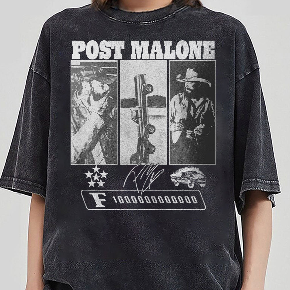 Y2K Vintage Post Malone Shirt, Malone Rap Music Post Malone F1 Trillion Tour Shirt Posty Rapper, Malone Music The Album Shirt, Country Music NNN