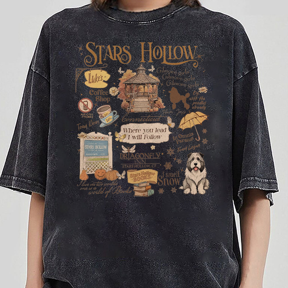 Stars Hollow Sweatshirt, Stars Hollow Where You Lead I Will Follow Shirt, Vintage Style Lukes Diner Sweatshirt, Annual Autumn Festival KKK