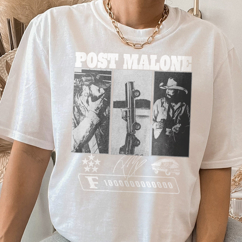 Y2K Vintage Post Malone Shirt, Malone Rap Music Post Malone F1 Trillion Tour Shirt Posty Rapper, Malone Music The Album Shirt, Country Music NNN