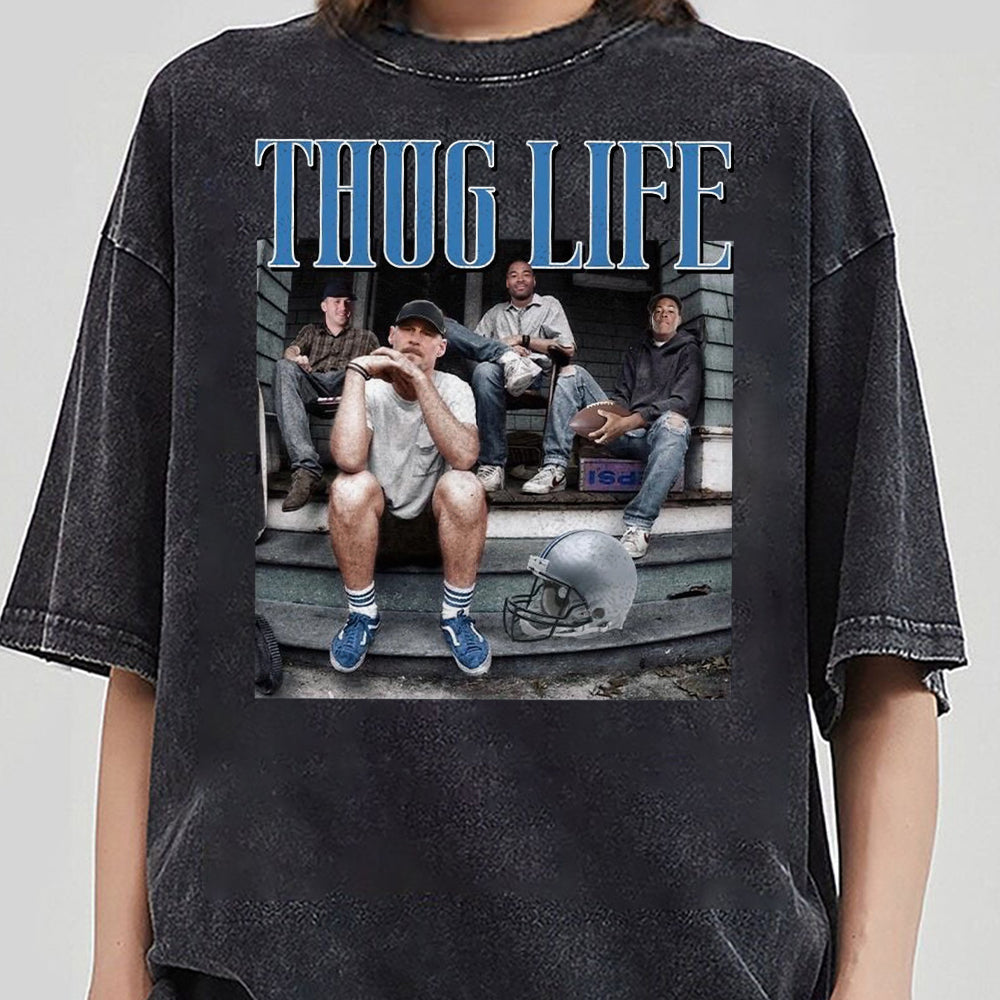 Detroit Lions Thug Life Dan Campbell Shirt  Detroit Lions Football Hoodie CCC