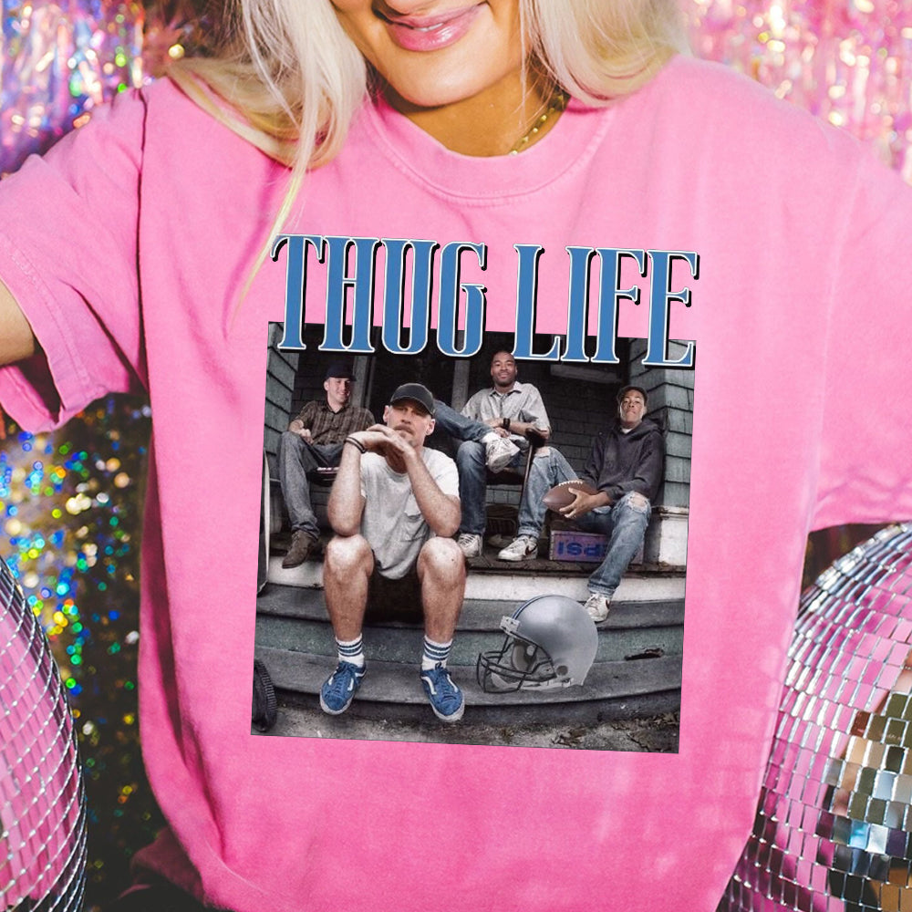 Detroit Lions Thug Life Dan Campbell Shirt  Detroit Lions Football Hoodie CCC