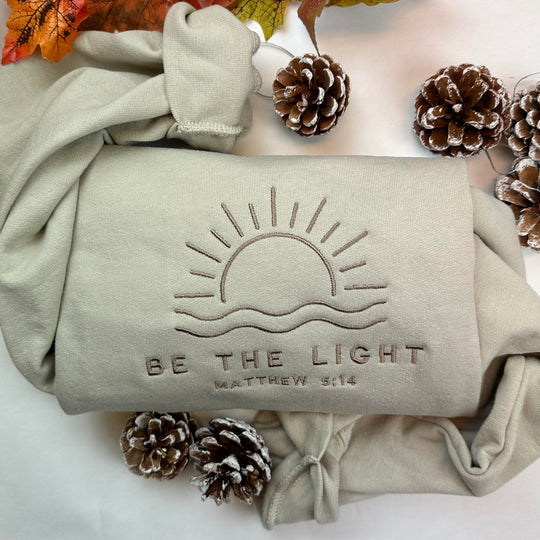 Be the Light Embroidered Sweatshirt EM1709S