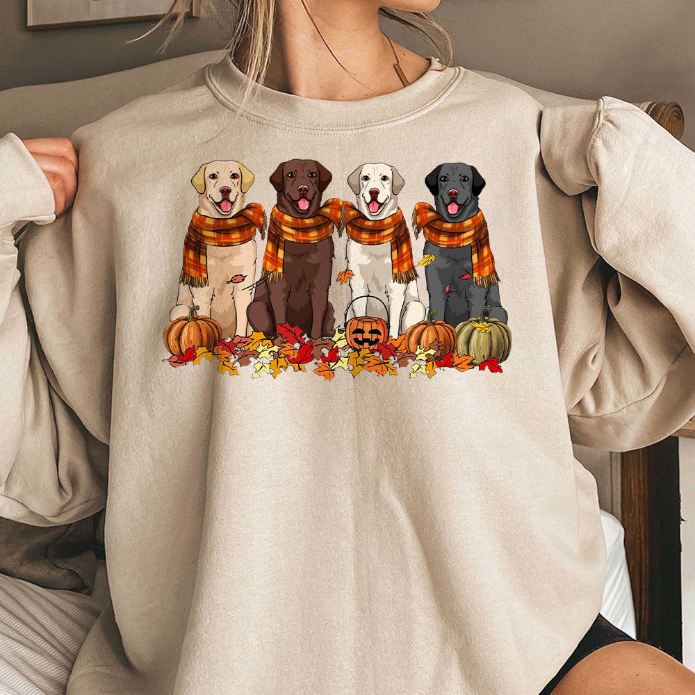 Labrador Retriever Thankgiving Dog Sweatshirt, Fall dog Shirt, Dog Lover Shirt, Pumpkin dog shirt, Thanksgiving shirt, fall apparel GGG