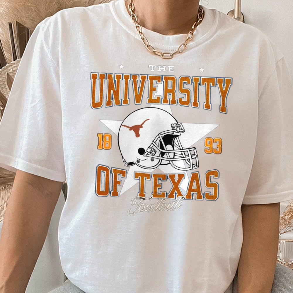 University of Texas Football Sweatshirt  Vintage Style Longhorns Football Sweater  Cozy Game Day Apparel KKK