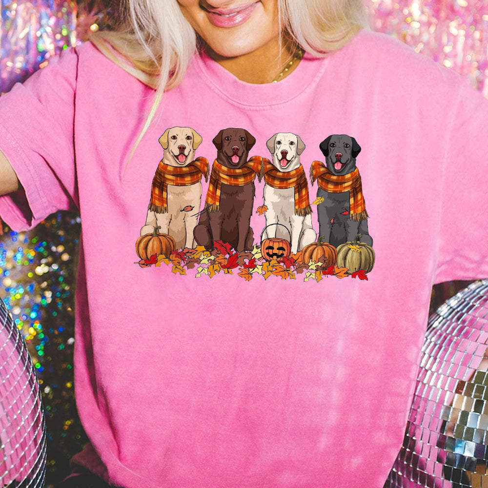 Labrador Retriever Thankgiving Dog Sweatshirt, Fall dog Shirt, Dog Lover Shirt, Pumpkin dog shirt, Thanksgiving shirt, fall apparel GGG