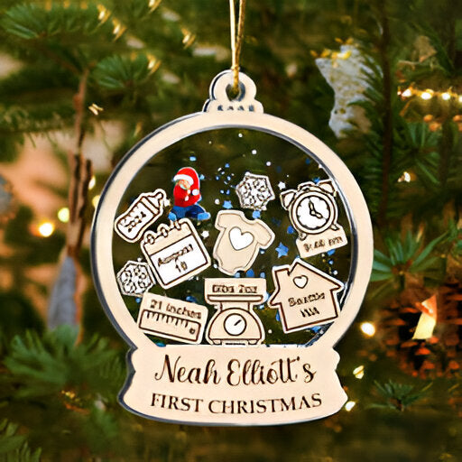 Family Christmas - Family Name Ornament - Wooden Personalized Ornament Gift for Family ORN2809