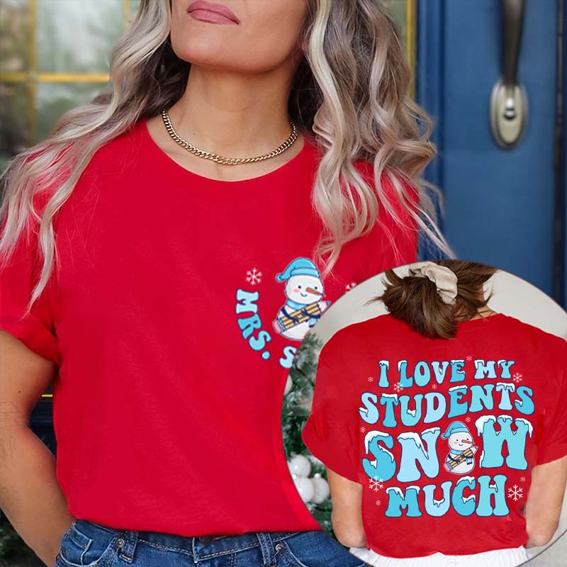 Personalized In My Back To School Era Teacher Two Sided T-Shirt 2MAT68