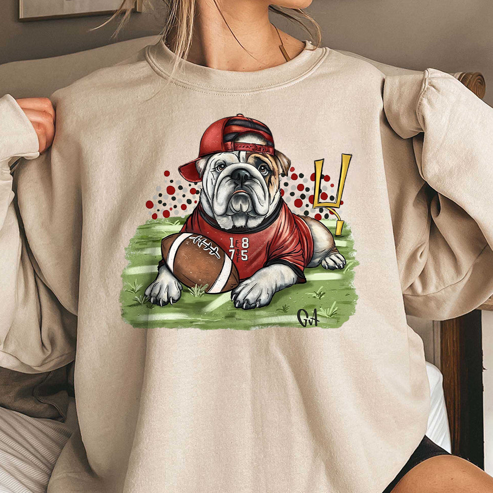 Go Bulldogs Shirt,Football Bulldogs Sweatshirt, Football Fan Sweater, Football Team Mascot Shirt DDD