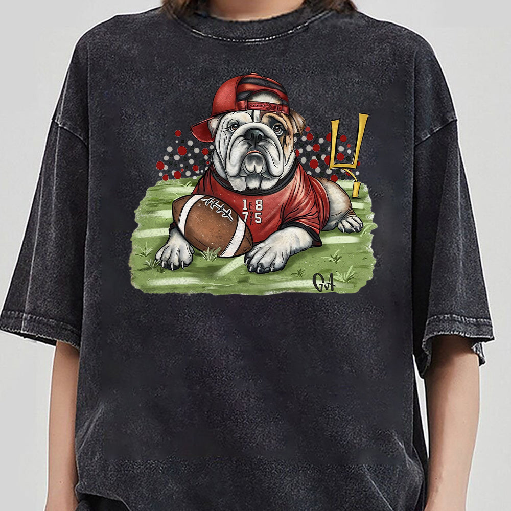 Go Bulldogs Shirt,Football Bulldogs Sweatshirt, Football Fan Sweater, Football Team Mascot Shirt DDD
