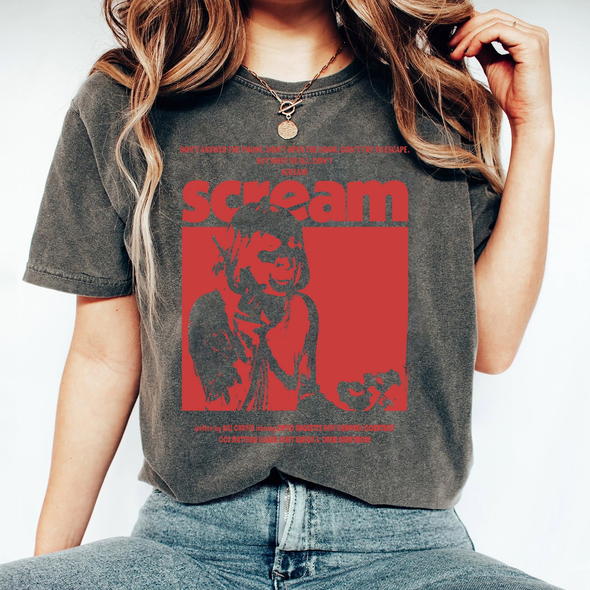 Retro Scream Movie Shirt -scream halloween shirt,scream movie tshirt,retro horror shirt,vintage horror shirt,stu macher shirt,billy loomis 1 KKK TDCAO