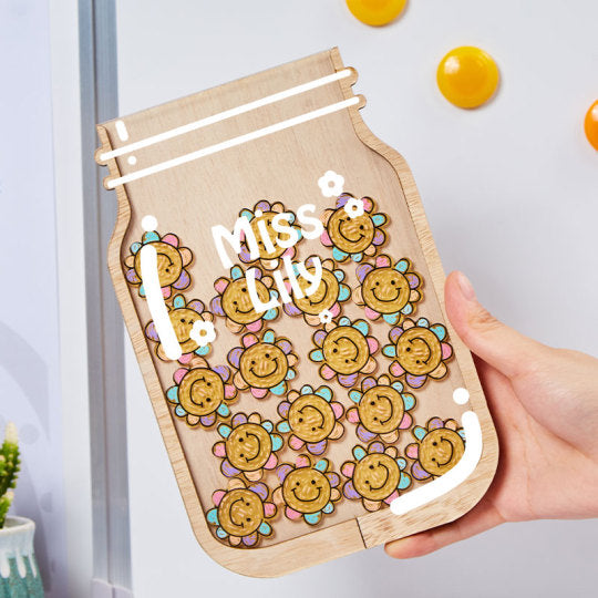 Personalized Fill The Jar With Sunflower Teacher Reward Jar rejar