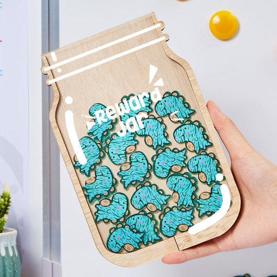 Personalized Fill The Jar With Dinosaur Teacher Reward Jar rejar