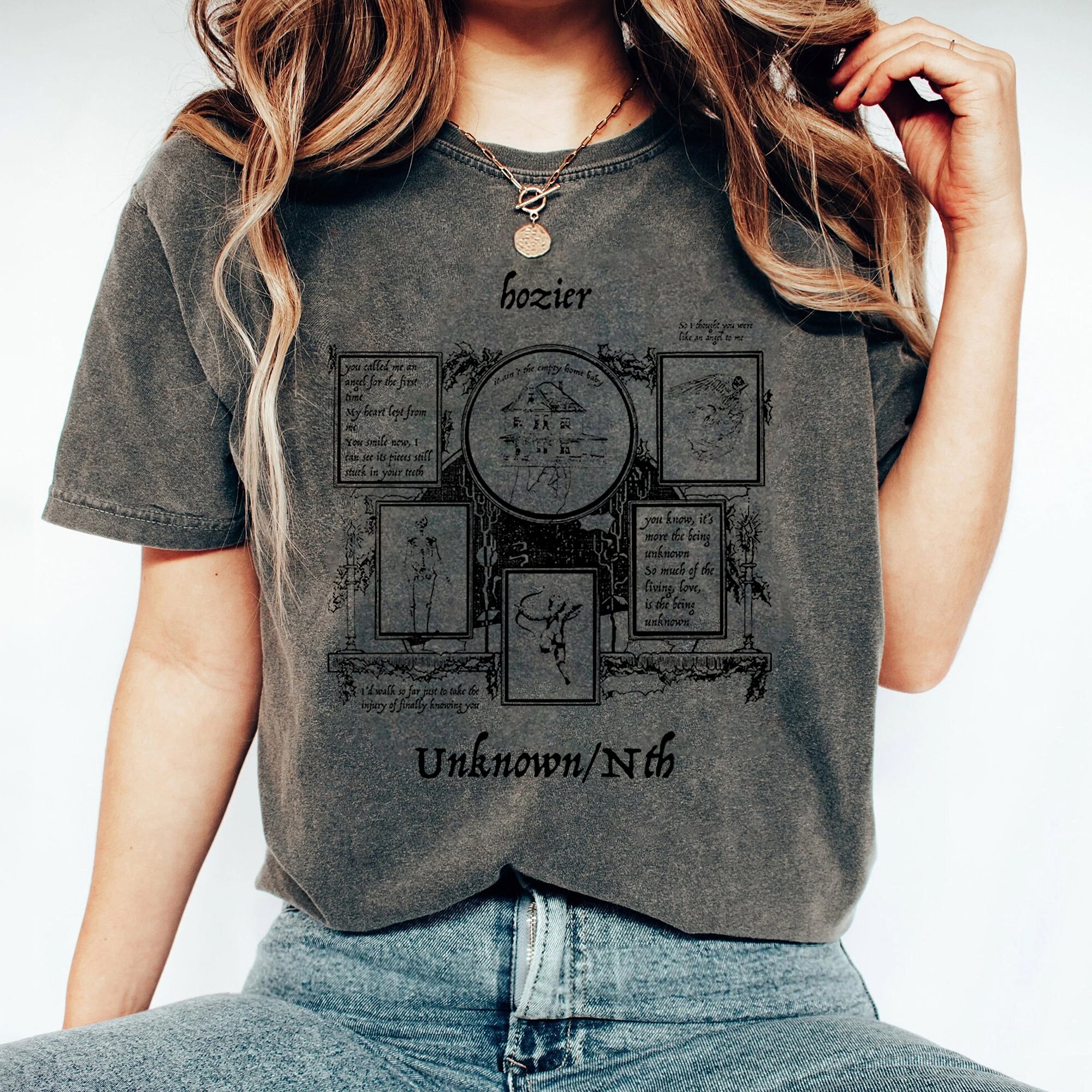 Ho.zier Unreal Un.earth Tour T-Shirt, Vintage Ho.zier Shirt, Ho.zier Fan Gift Sweatshirt 2024 Hozier Rock, Rock Music Merch, Gift For Fan DDD