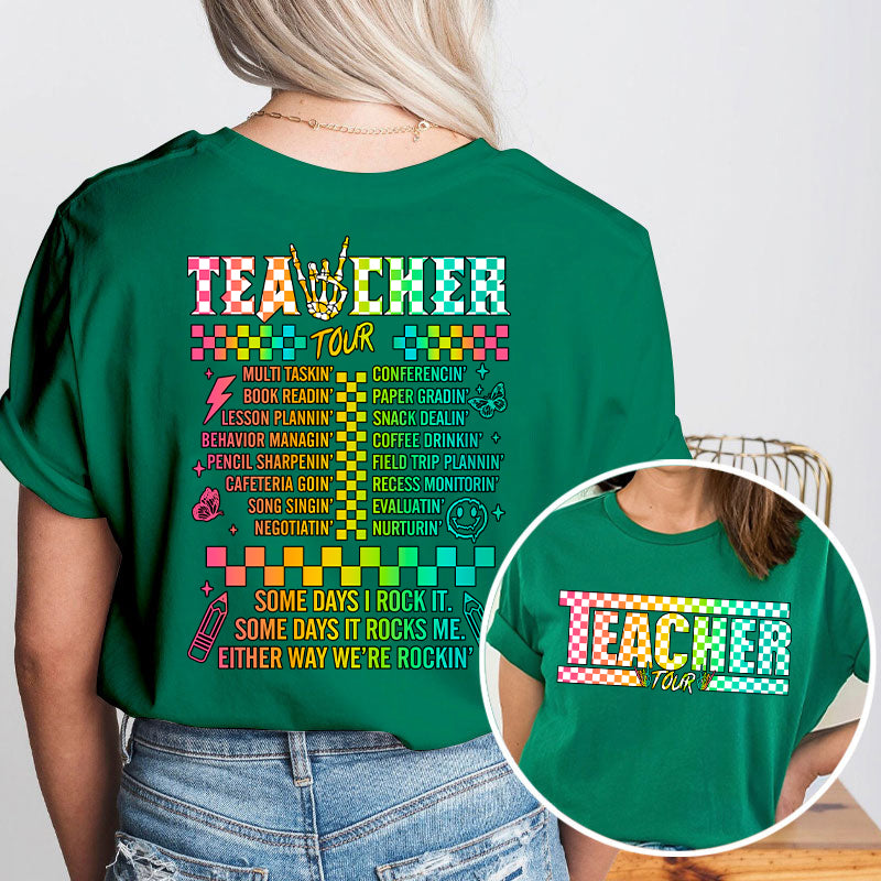 Teacher Tour Teacher Two Sided T-Shirt 2MAT88