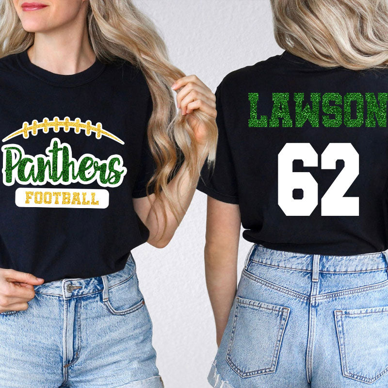 Personalized Mascot And Name Go Warriors Teacher Two Sided T-Shirt 2MAT88