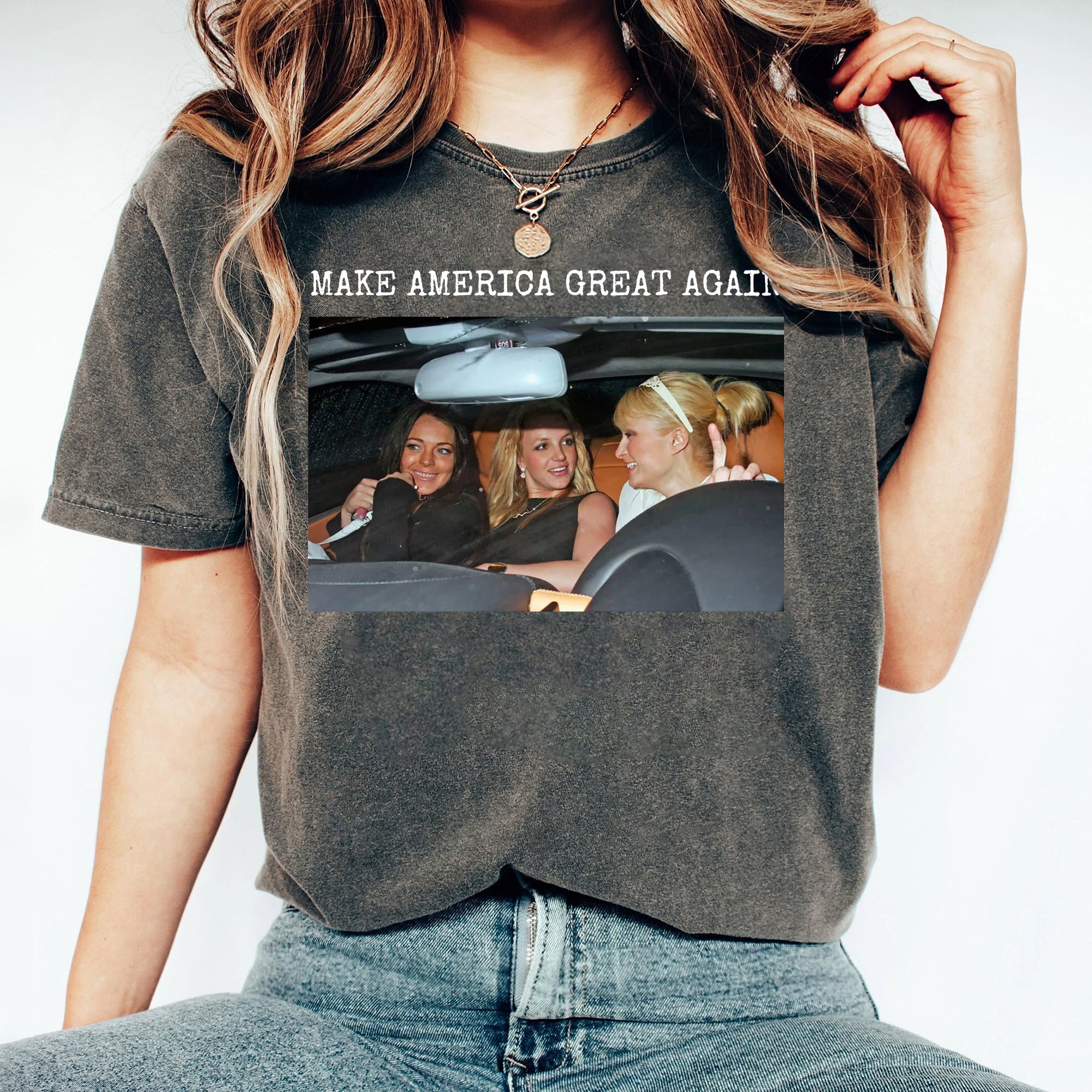 Make America Great Again Sweatshirt, Iconic Celebrity Shirt, Mean Girls T-Shirt, Britney Spears Sweater, Paris Hilton Icon Tee GGG