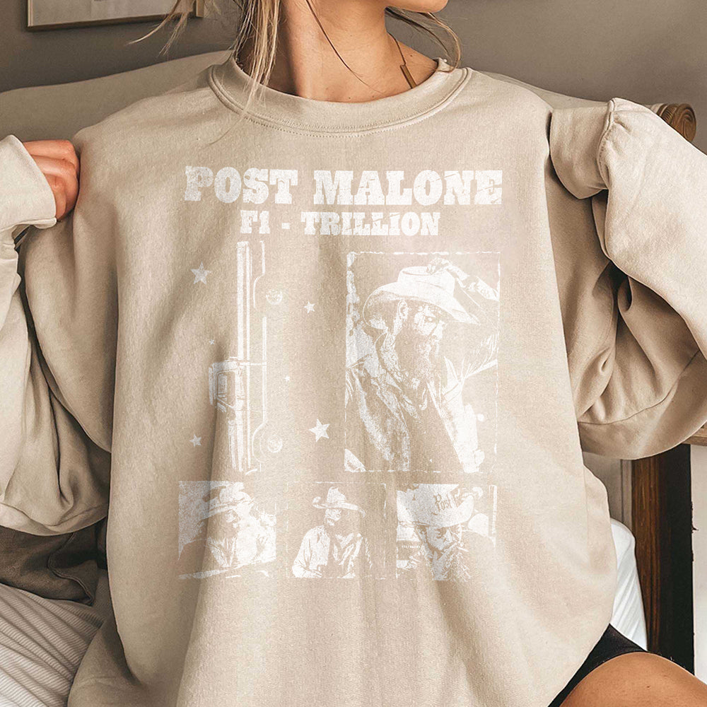 Y2K Vintage Post Malone Shirt, Malone Rap Music Post Malone F1 Trillion Tour Shirt Posty Rapper, Malone Music The Album Shirt, Country Music 3 NNN