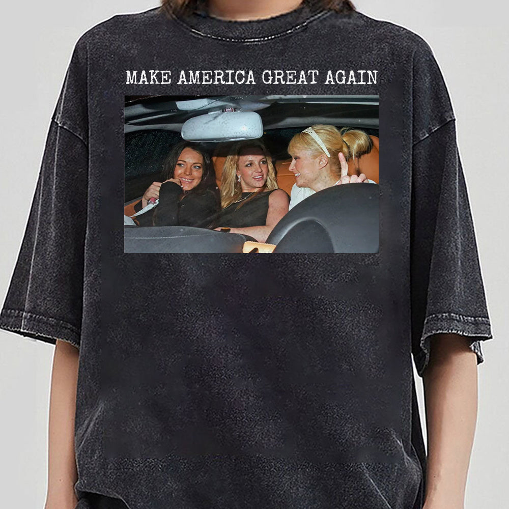 Make America Great Again Sweatshirt, Iconic Celebrity Shirt, Mean Girls T-Shirt, Britney Spears Sweater, Paris Hilton Icon Tee GGG