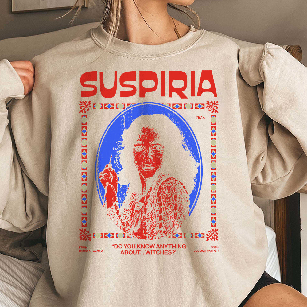 Suspiria 1977 t-shirt, retro horror movie teeshirt, classic black Gildan 5000 shirt, horror shirt, Italian horror KKK