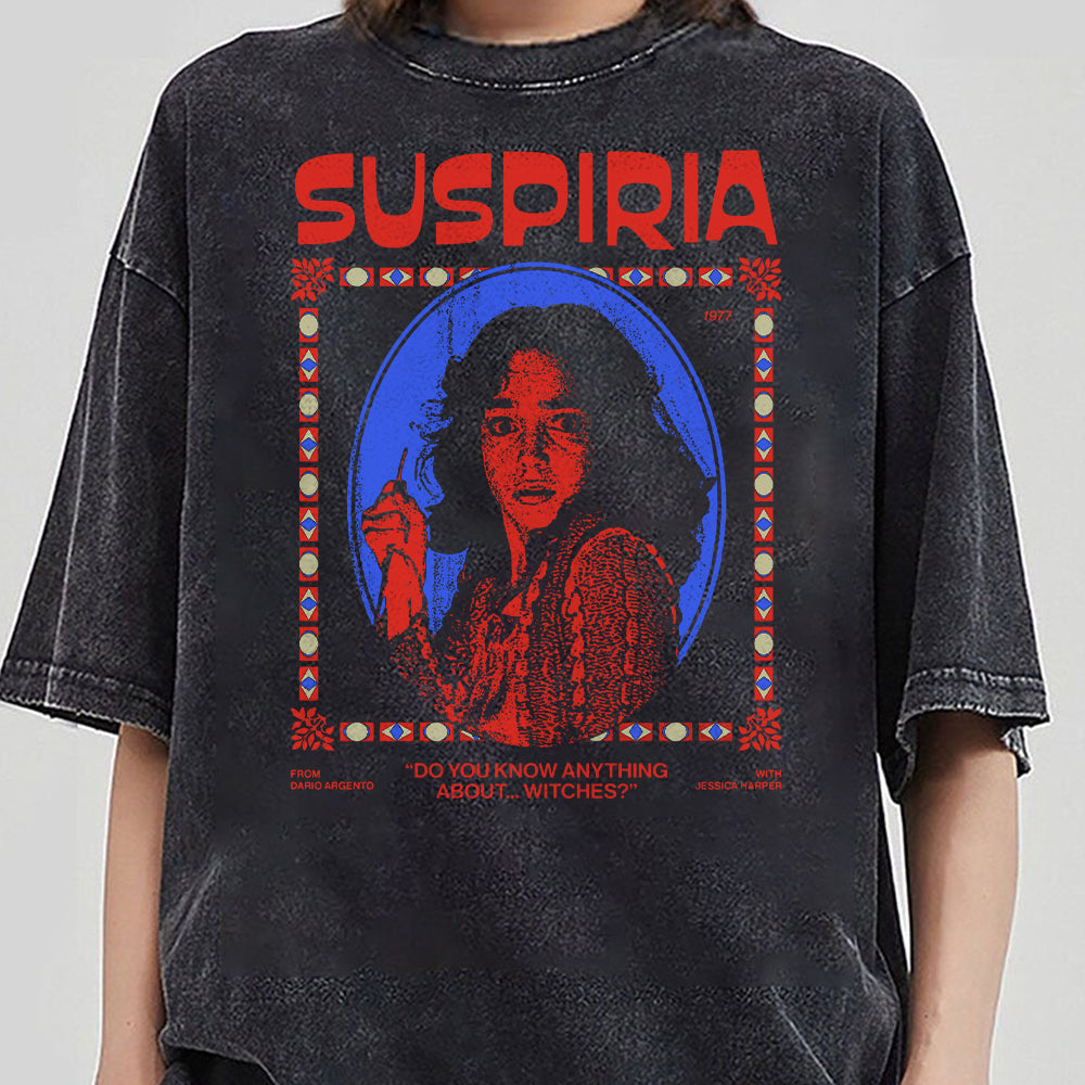 Suspiria 1977 t-shirt, retro horror movie teeshirt, classic black Gildan 5000 shirt, horror shirt, Italian horror KKK