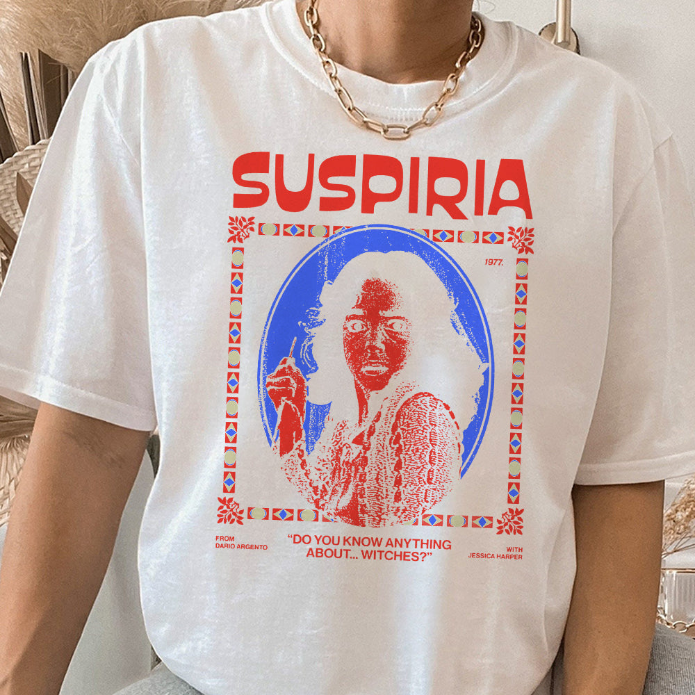 Suspiria 1977 t-shirt, retro horror movie teeshirt, classic black Gildan 5000 shirt, horror shirt, Italian horror KKK