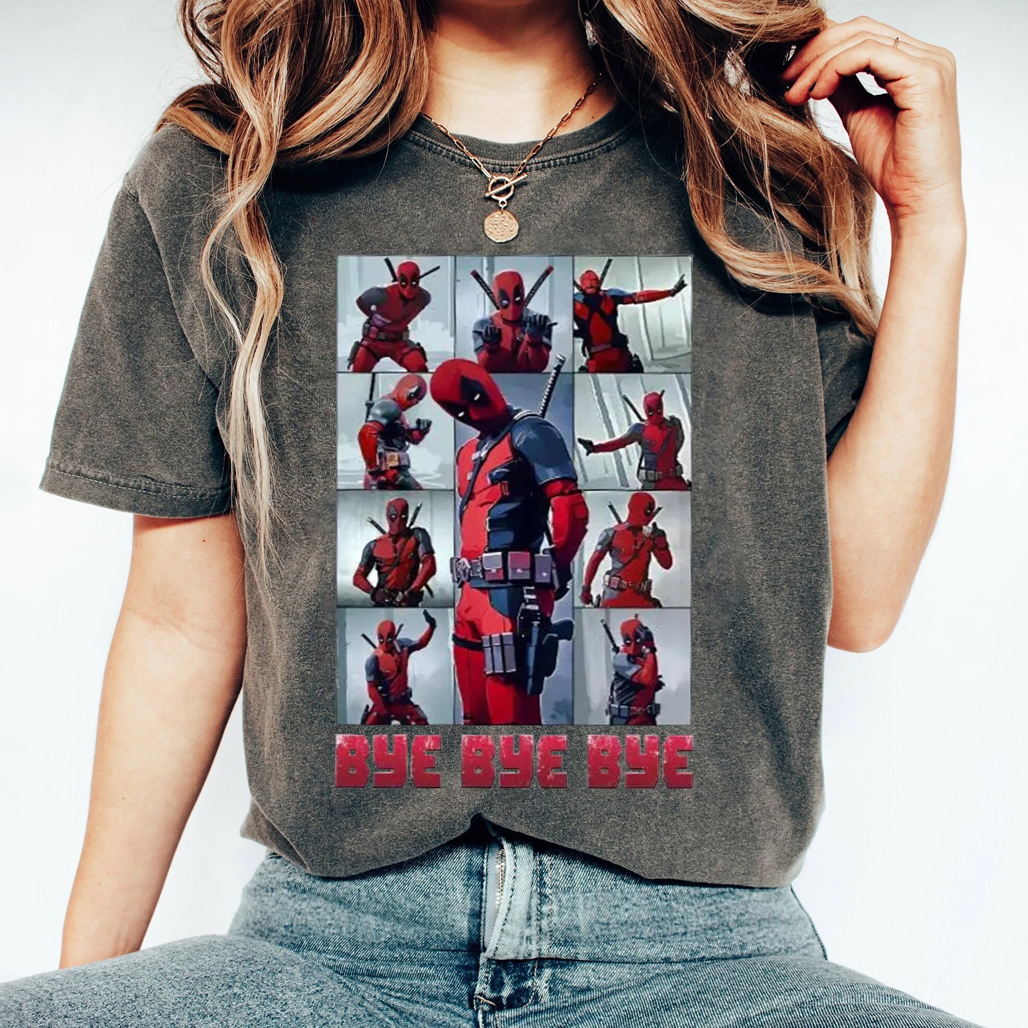 Funny Deadpool Baby Bye Bye Bye Shirt, Hugh Jackman Deadpool 3 Shirt, Deadpool Besties Shirt, Wolverine Tee, Deadpool Merch CCC