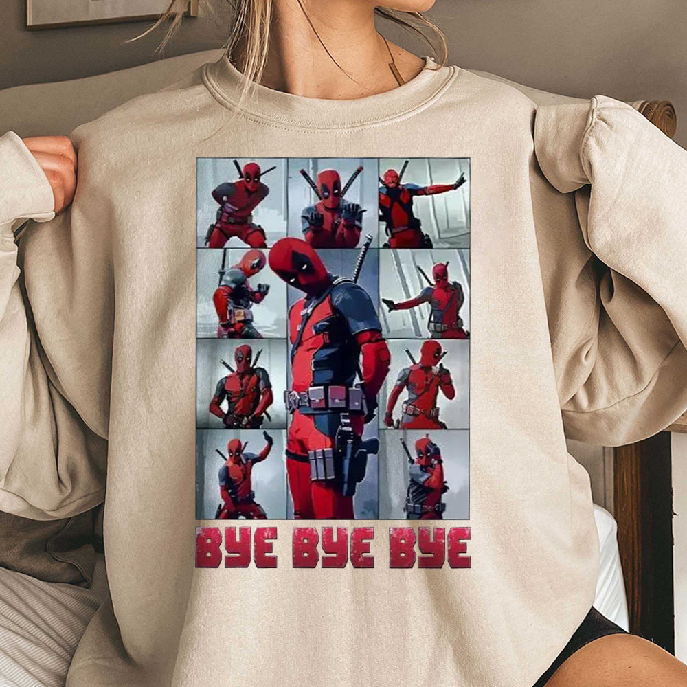 Funny Deadpool Baby Bye Bye Bye Shirt, Hugh Jackman Deadpool 3 Shirt, Deadpool Besties Shirt, Wolverine Tee, Deadpool Merch CCC