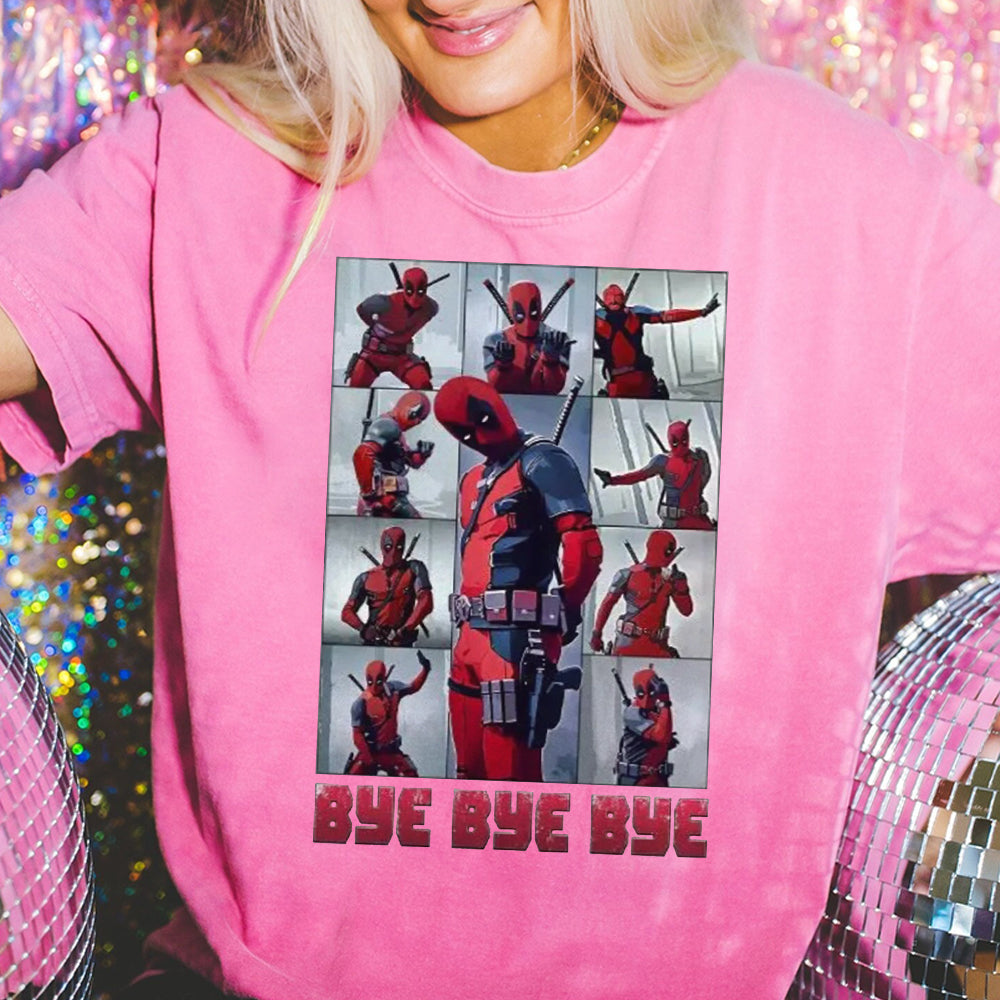 Funny Deadpool Baby Bye Bye Bye Shirt, Hugh Jackman Deadpool 3 Shirt, Deadpool Besties Shirt, Wolverine Tee, Deadpool Merch CCC