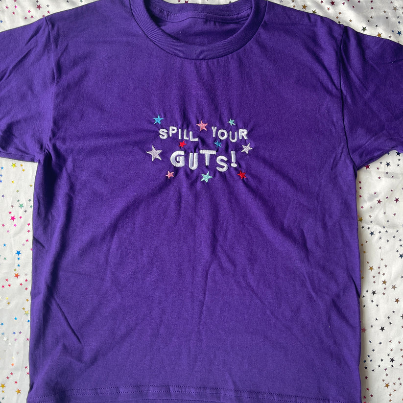 Spill Your Guts! Embroidered T-shirt EM1309T