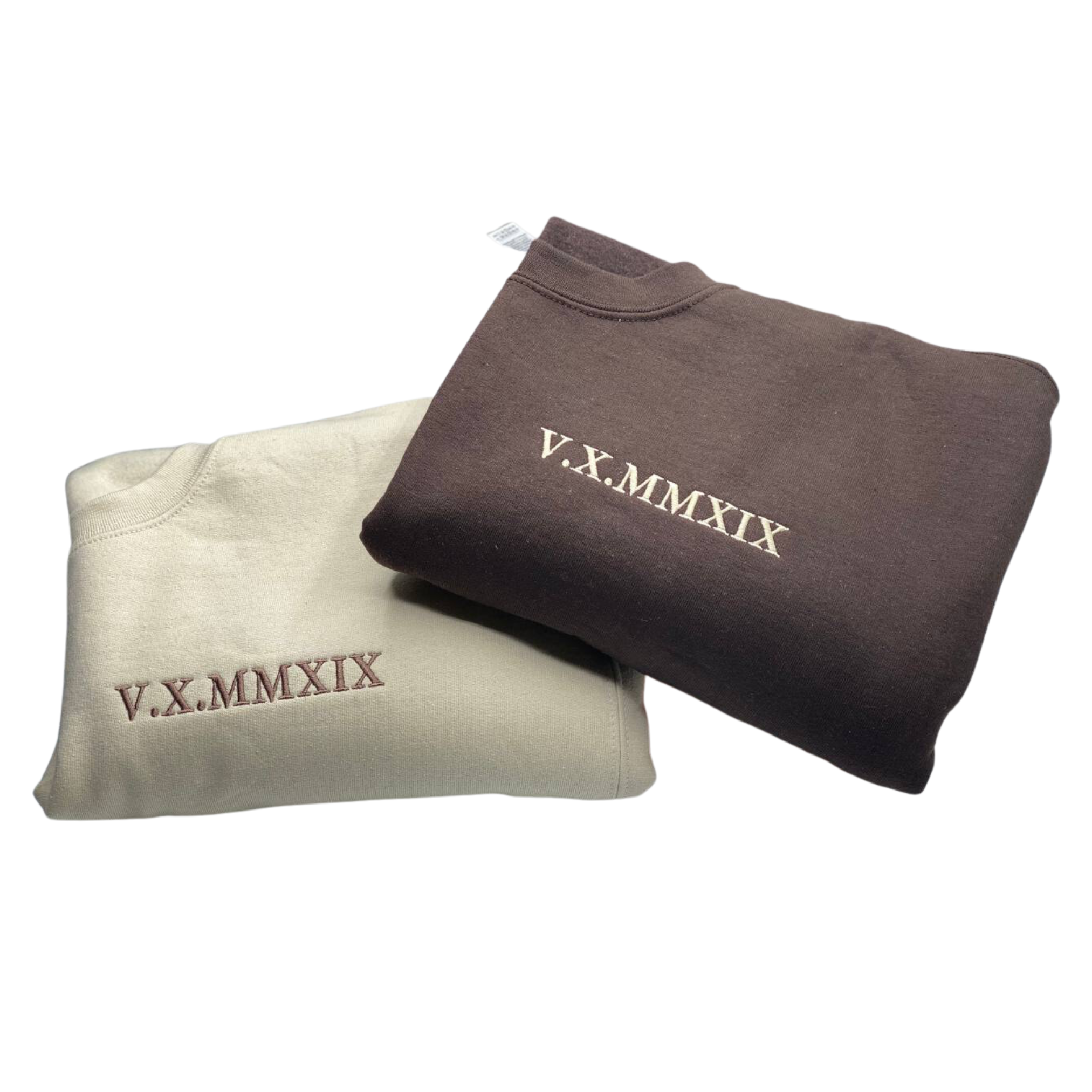 Personalized Roman Numeral Date Hoodies, Couple Custom Hoodies Sweatshirt em1