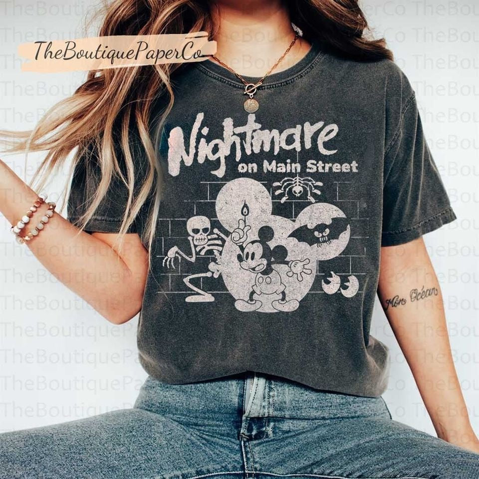 Nightmare on main street Mickey Halloween shirt, Disney Halloween shirt DH2507 08