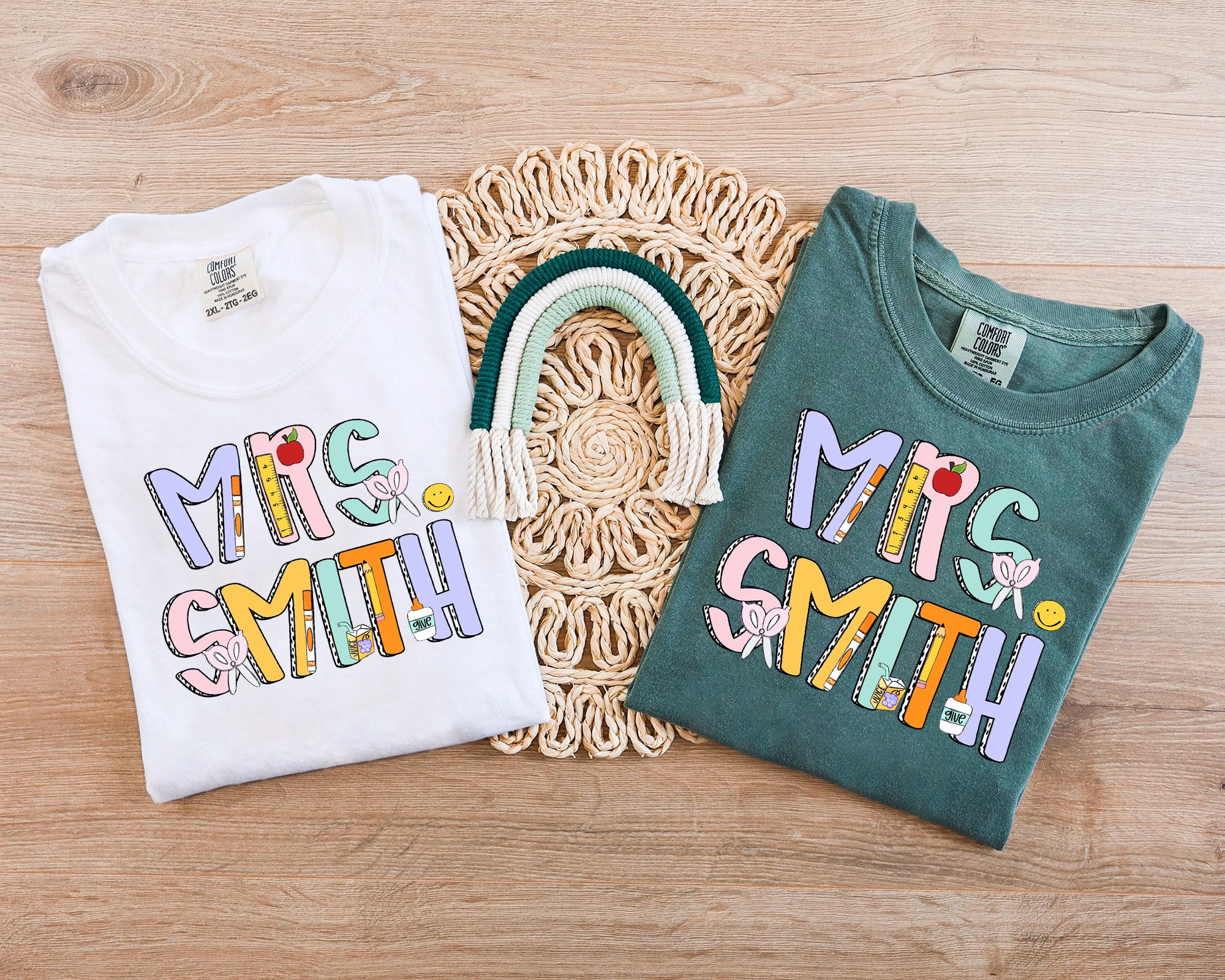 Custom Teacher Name Shirt, Teacher Back to School Shirt, Teacher Tshirt, Personalized School Shirt, Teacher Shirt Gift  Teacher Shirts  TD0809 10