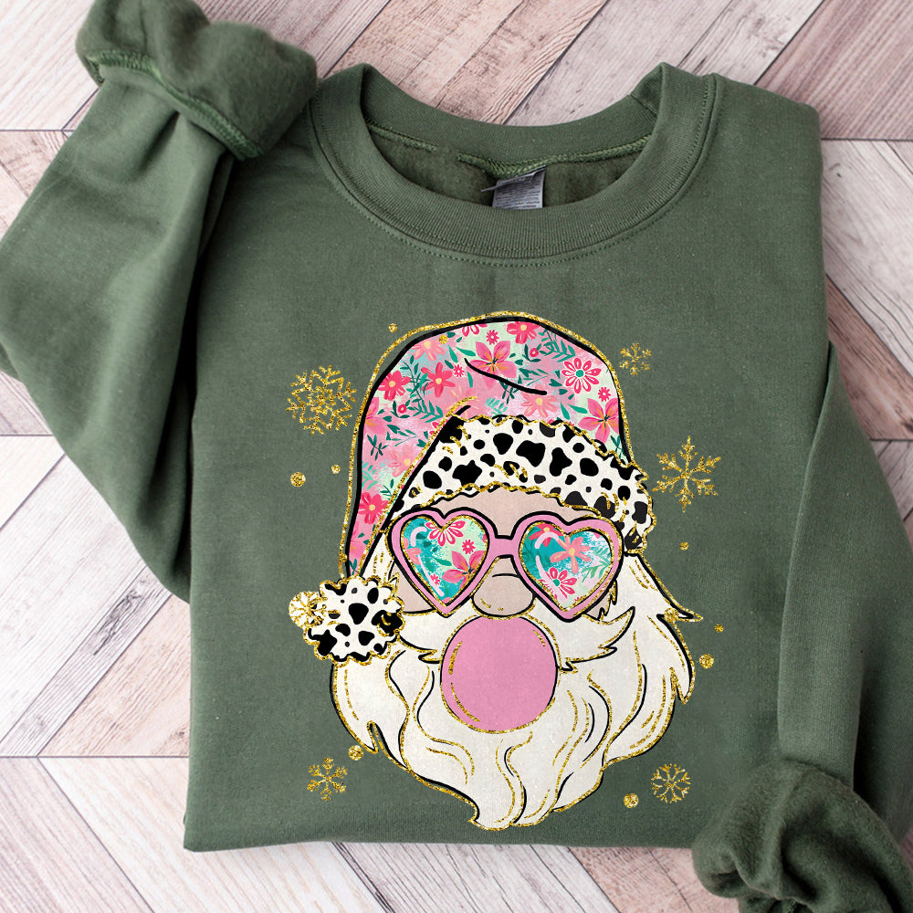 Pink floral christmas coquette png bundle, Pink Green brushstroke merry png, christmas png, christmas tree png, nutcracker png, Floral cross PNG1510 07 5 NPN