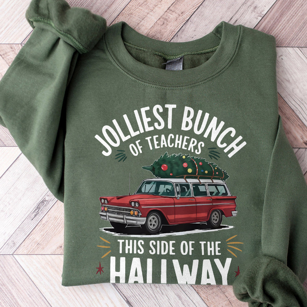 Jolliest Bunch Of Teachers This Side Of The Hallway Svg Png Jpg Eps, Purple Van Svg Png, Blue Ornaments Svg Png, Gold Ornaments Svg Png S239 091124
