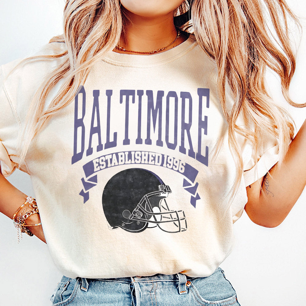 Vintage Style Baltimore Ravens Football Sweatshirt, Retro Baltimore Crewneck Sweatshirt, Plus Size Hoodie, Ravens Football Sweatshirt SP2809 04