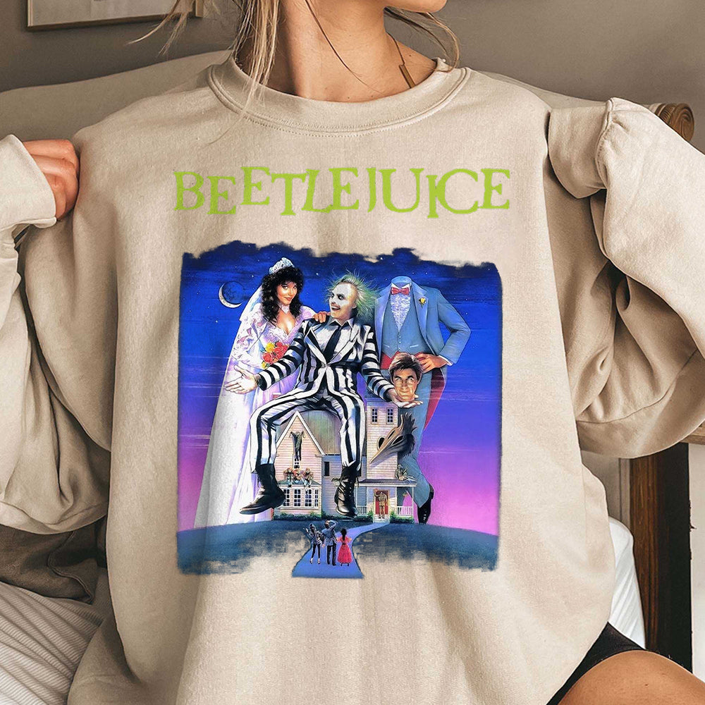 Beetlejuice 1988 Movie T-Shirt, Beetlejuice Shirt, Horror Beetlejuice Shirt, Beetlejuice Halloween Shirt 1  AAA