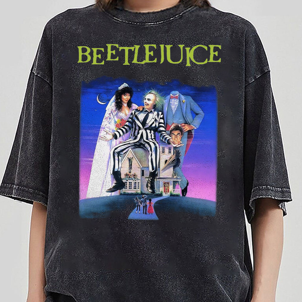 Beetlejuice 1988 Movie T-Shirt, Beetlejuice Shirt, Horror Beetlejuice Shirt, Beetlejuice Halloween Shirt 1  AAA