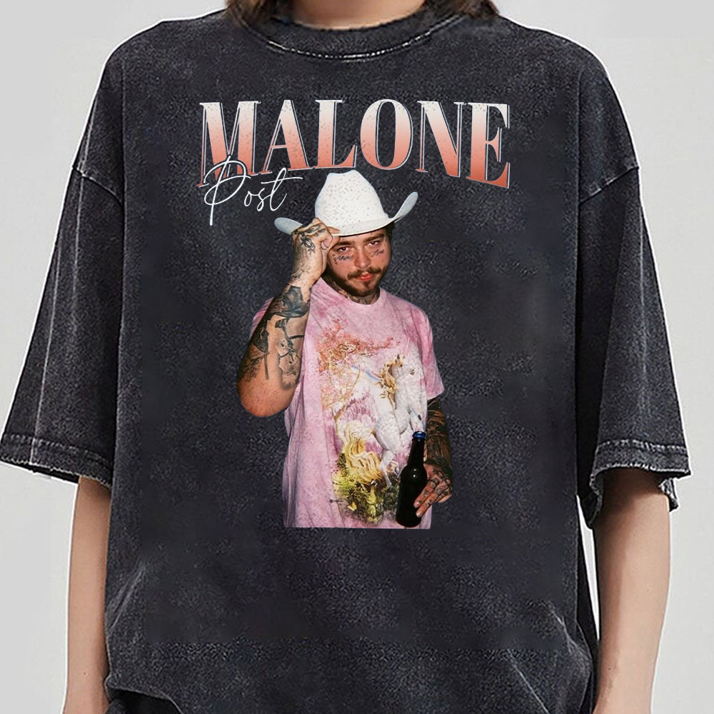 Y2K Vintage Post Malone Shirt, Malone Rap Music Post Malone F1 Trillion Tour Shirt Posty Rapper, Malone Music The Album Shirt, Country Music 2 NNN