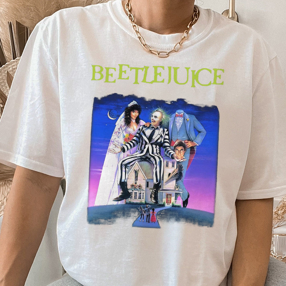 Beetlejuice 1988 Movie T-Shirt, Beetlejuice Shirt, Horror Beetlejuice Shirt, Beetlejuice Halloween Shirt 1  AAA