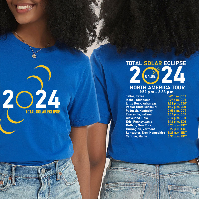 Total Solar Eclipse Teacher Two Sided T-Shirt 2MAT88