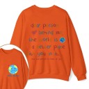 Personalized Name The World Is A Better Place With You In It Teacher Two Sided Sweatshirt inmy