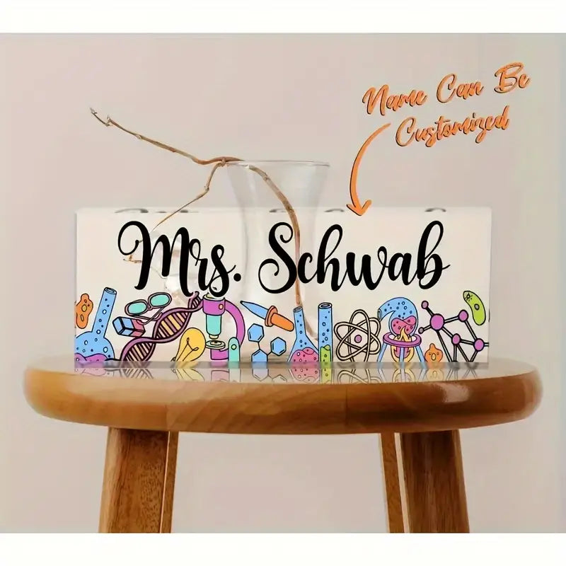 Customized Acrylic Desk Nameplate, Personalized Office Desk Sign, Name Tag for Boss, Teacher, Student, Lawyer, Doctor, TC31J7