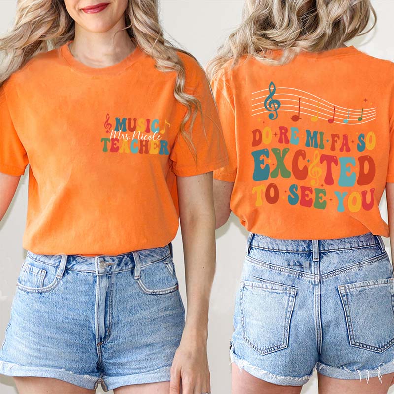 In My ABCD Teacher Tour Teacher Two Sided T-Shirt 2MAT68