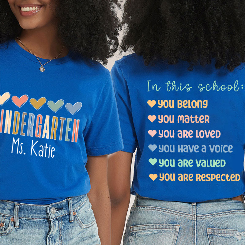 Personalized In My Maestra Era Spanish Teacher Two Sided T-Shirt 2MAT68