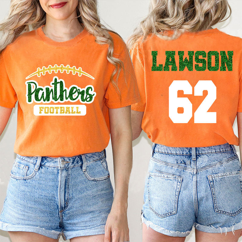 Personalized Mascot And Name Go Warriors Teacher Two Sided T-Shirt 2MAT88