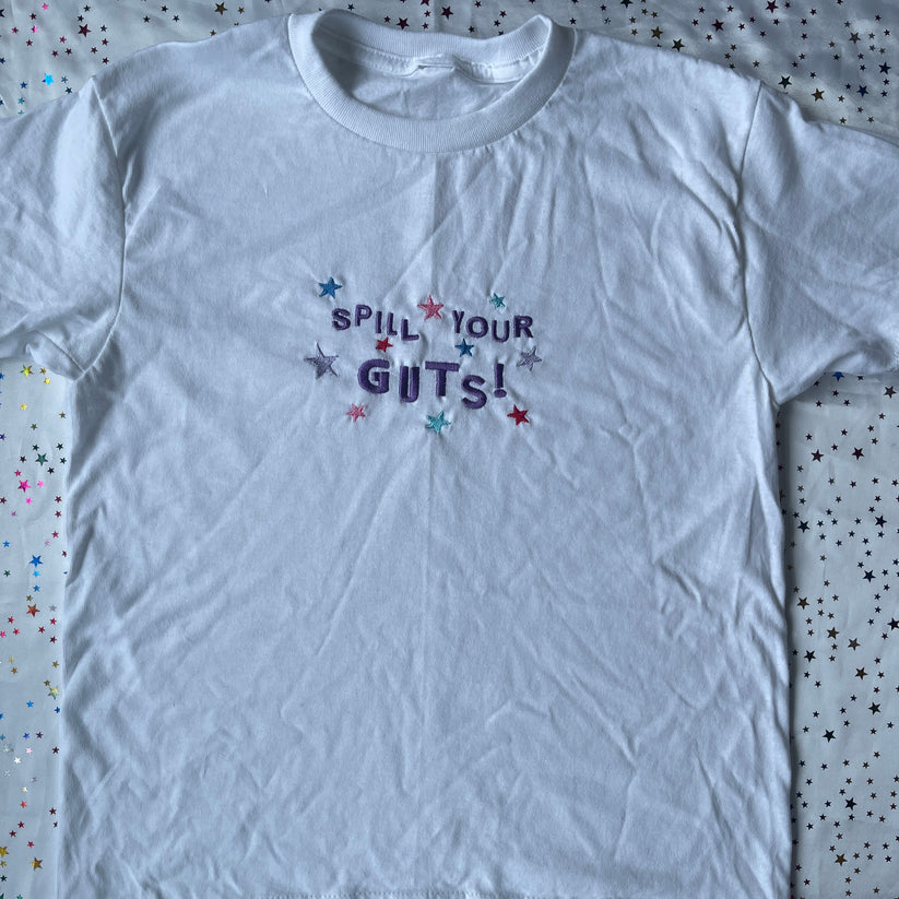 Spill Your Guts! Embroidered T-shirt EM1309T